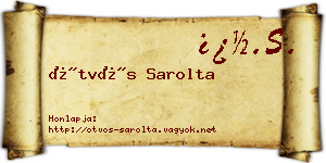Ötvös Sarolta névjegykártya