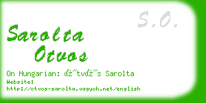 sarolta otvos business card